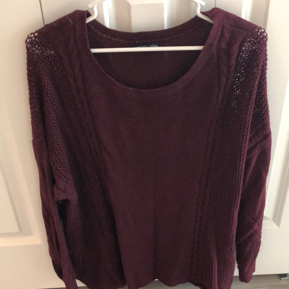 Maroon Knit Sweater